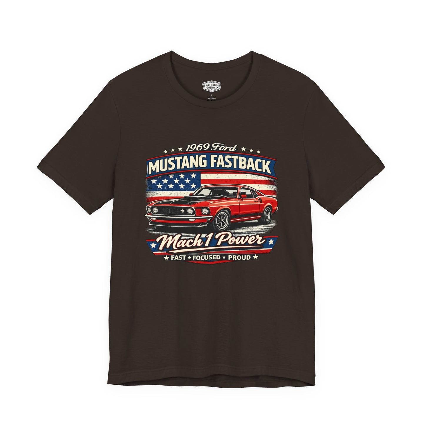 1969 Ford Mustang Fastback Mach 1 Pride - Premium Tee