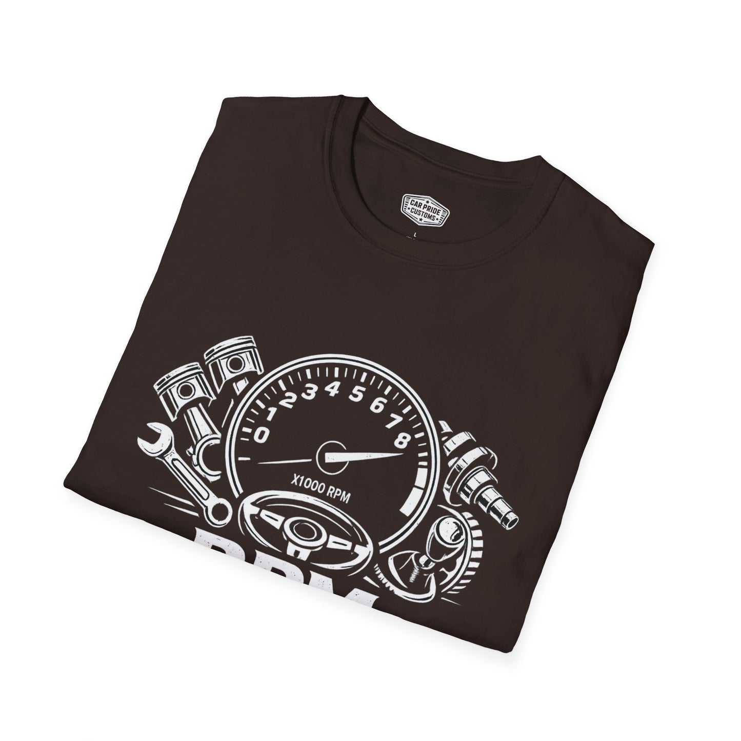 RPM Retirement Plan for Men T-Shirt | Funny Mechanic Car Guy Graphic Tee | Retirement Gift for Dad