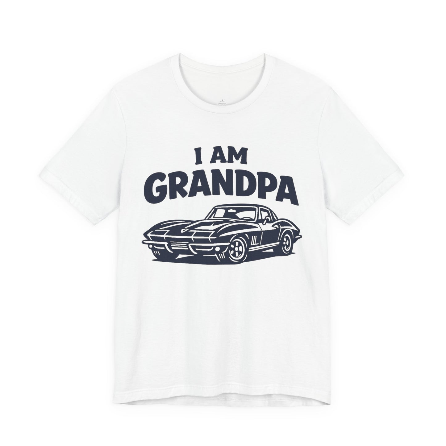 Funny Car T-Shirt | Classic Car Grandpa T-Shirt| Grandpa Car Lover Gift | 1967 Chevrolet Corvette | I am Grandpa