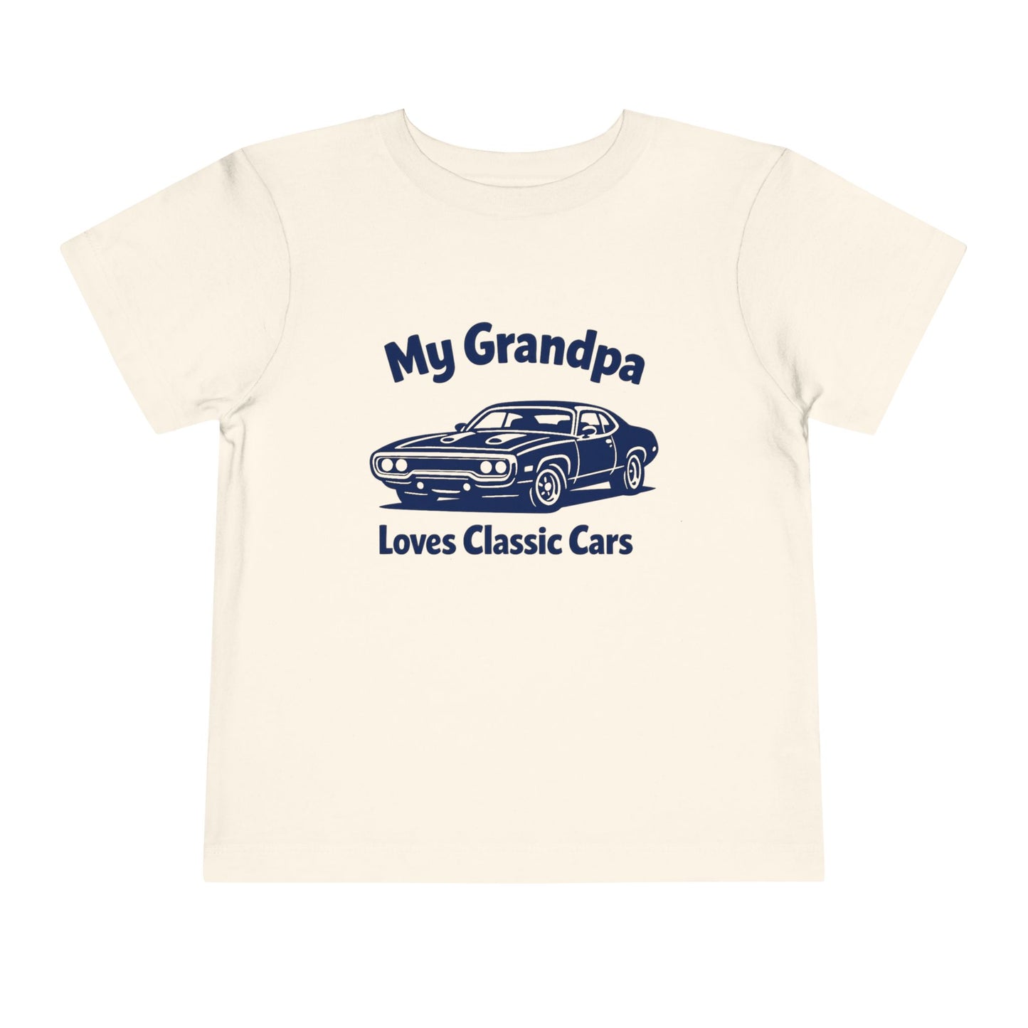 Funny Car T-Shirt | Classic Car Toddler T-Shirt| Grandpa Car Lover Gift | 1971 Plymouth Road Runner | Grandpa Likes Cars