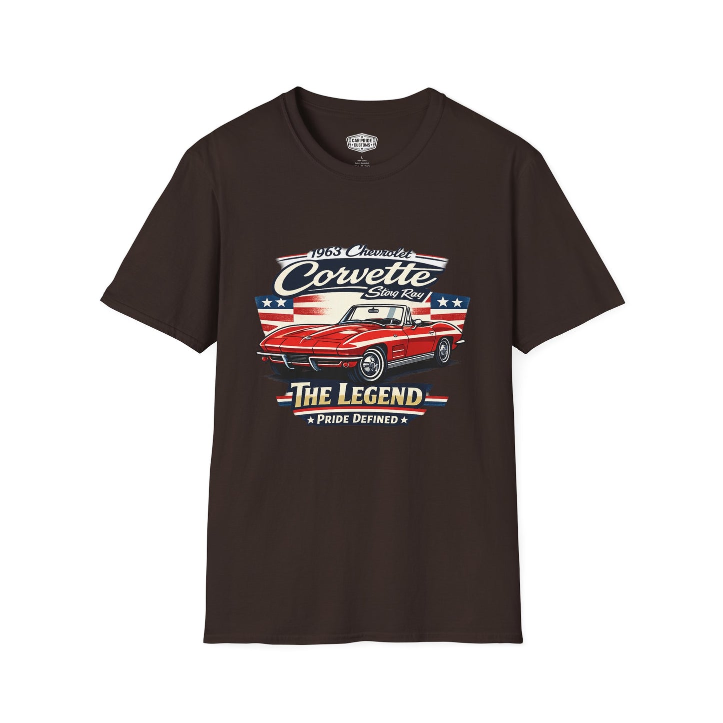 1963 Chevrolet Corvette Stingray Convertible Pride - Standard Tee