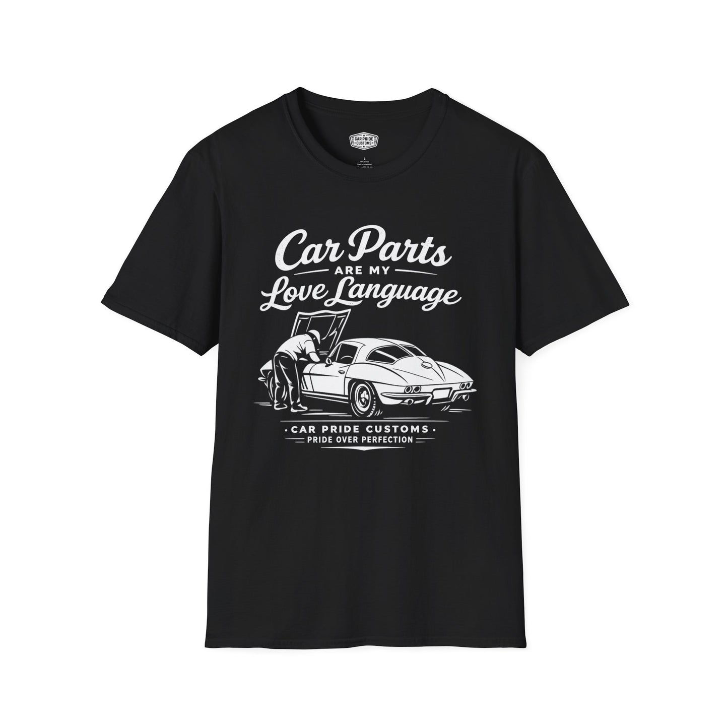 Funny Car T-Shirt | Car Guy Gift | Mechanic Shirt | 1967 Chevrolet Corvette | Car Parts