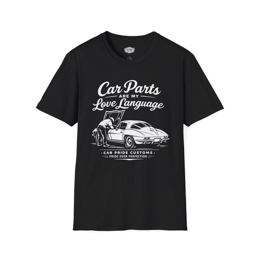 Funny Car T-Shirt | Car Guy Gift | Mechanic Shirt | 1967 Chevrolet Corvette | Car Parts