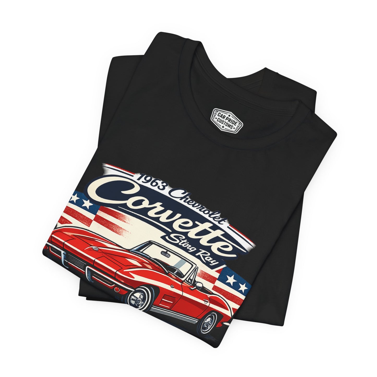 1963 Chevrolet Corvette Stingray Convertible Pride - Premium Tee