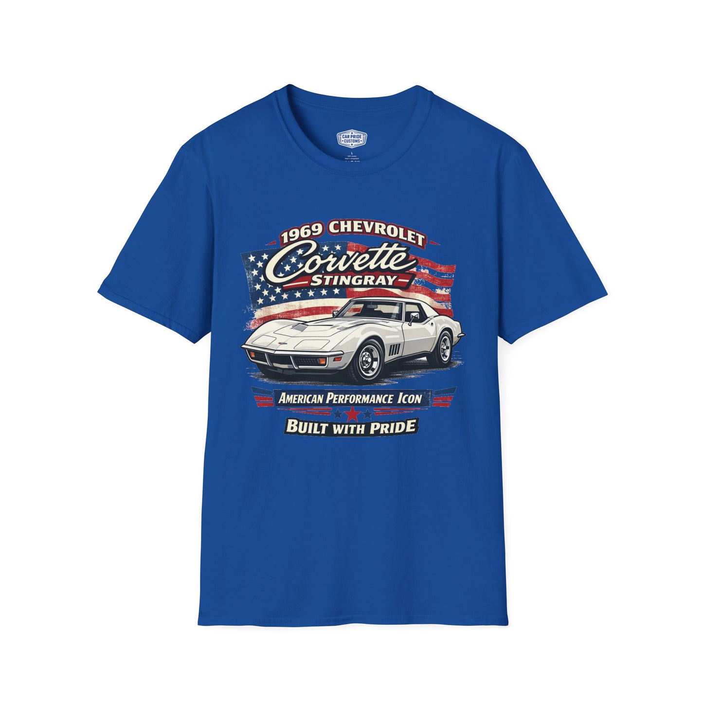 1969 Chevrolet Corvette Stingray White Pride - Standard Tee
