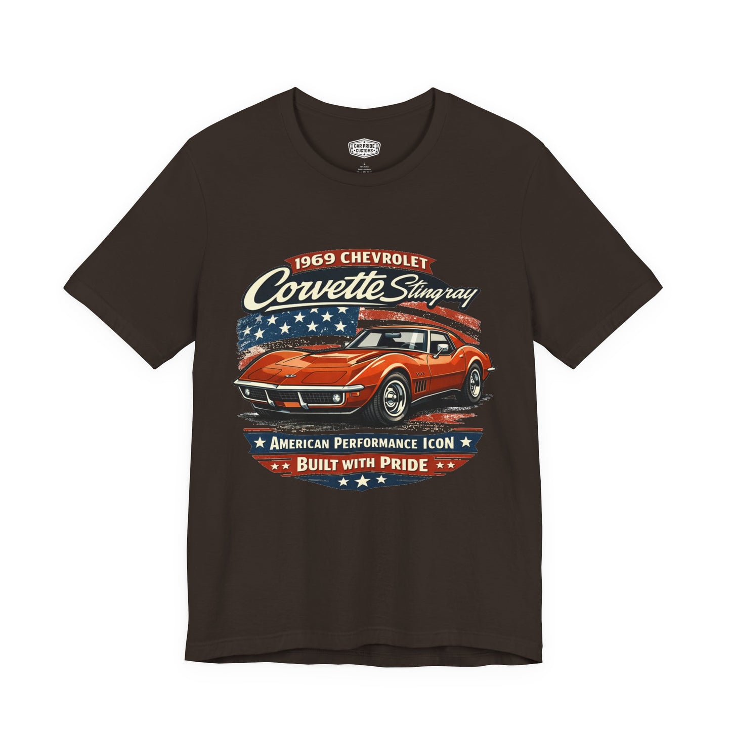 1969 Chevrolet Corvette Stingray Burnt Orange Pride - Premium Tee
