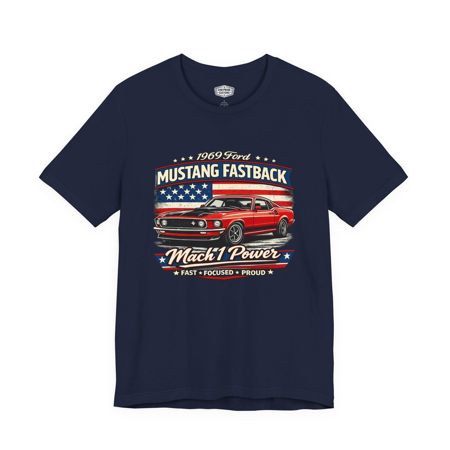 1969 Ford Mustang Fastback Mach 1 Pride - Premium Tee