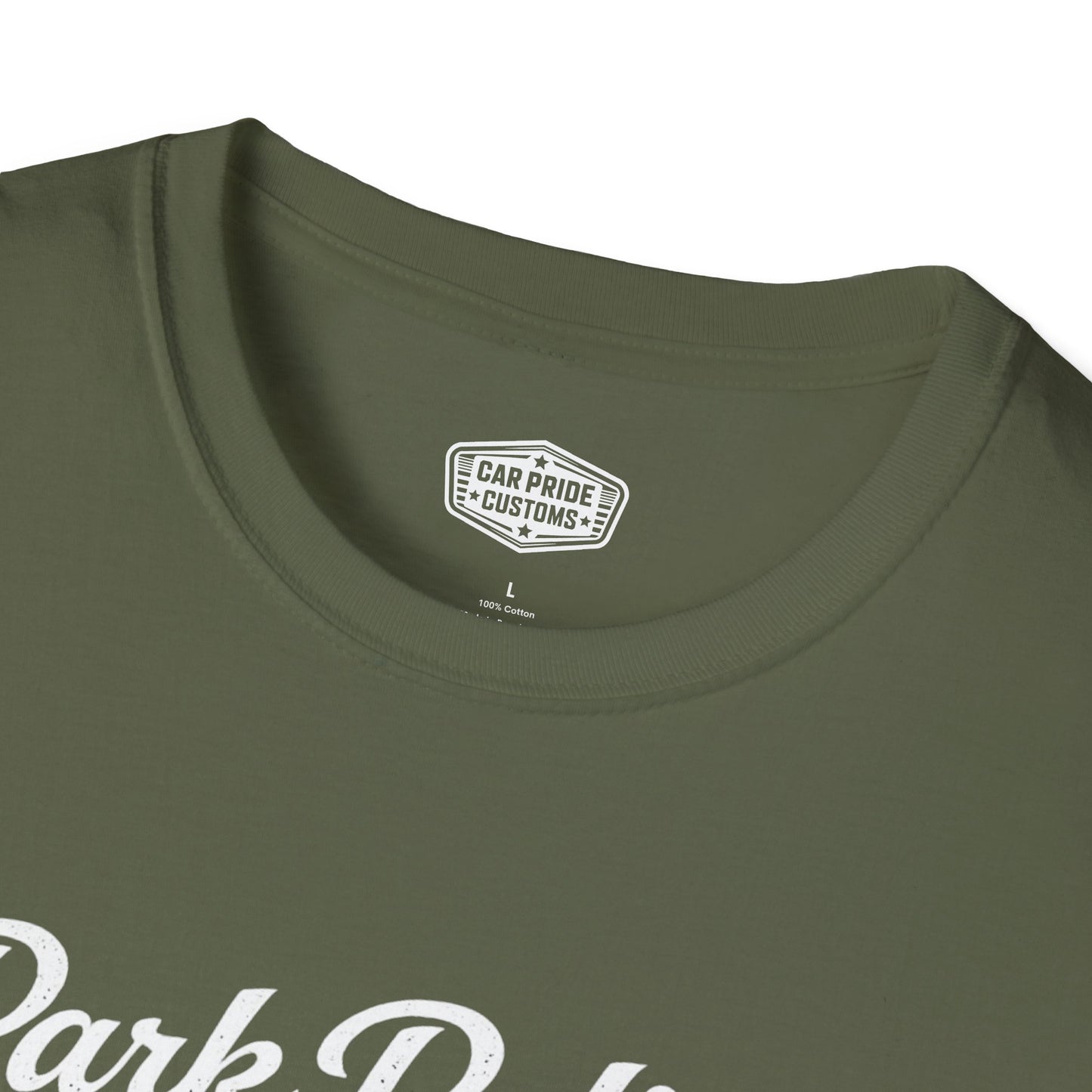 Park Polish Repeat | 1968 Ford Mustang Mach 1 T-Shirt | Funny Car Show Ready Graphic Tee | Classic Mustang Shirt