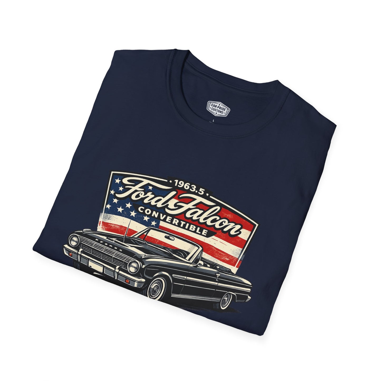1963.5 Ford Falcon Convertible Black Pride - Standard Tee