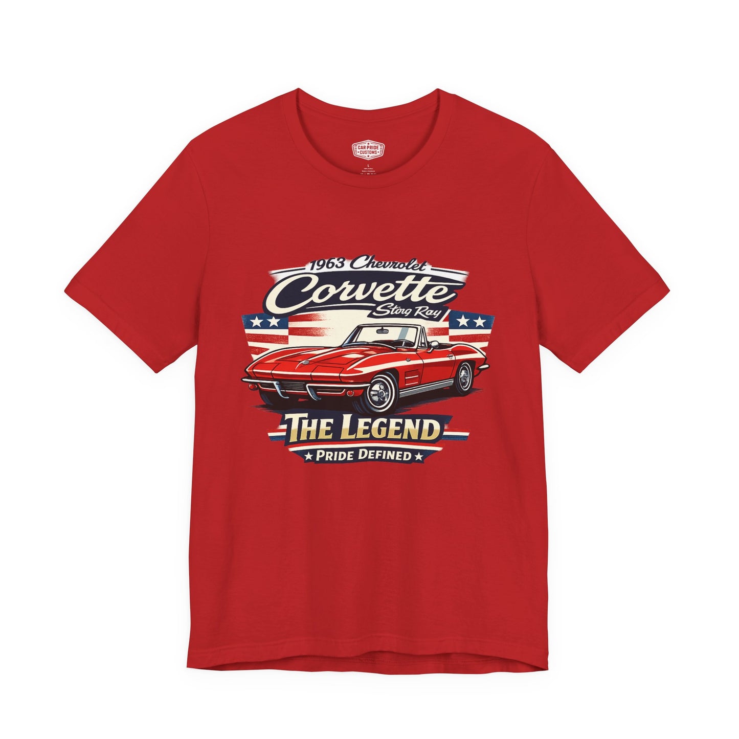 1963 Chevrolet Corvette Stingray Convertible Pride - Premium Tee