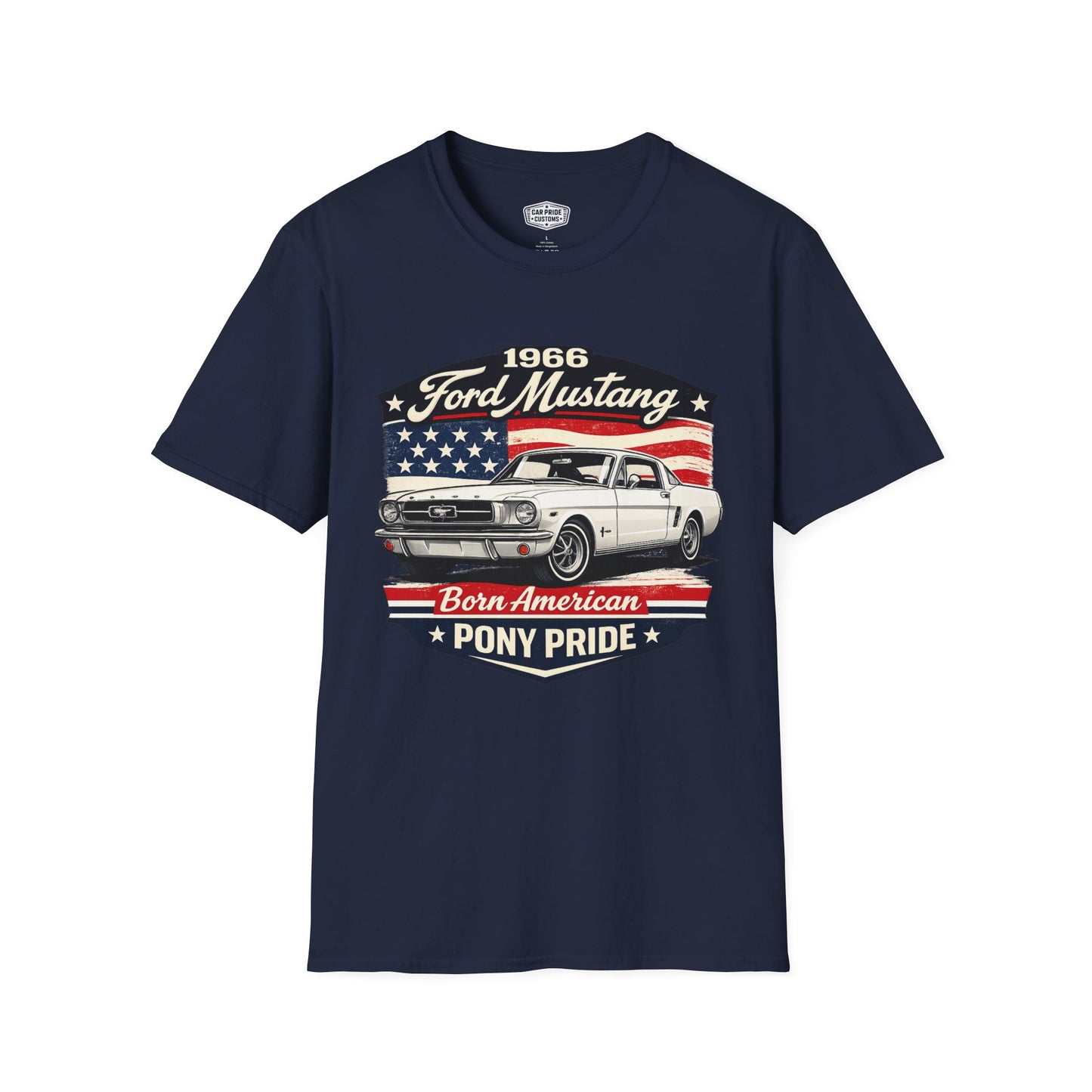 1966 Ford Mustang White Pride - Standard Tee