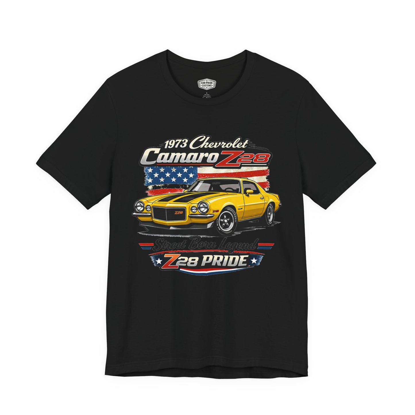 1973 Chevrolet Camaro Shirt | Classic Car Gift for Dad | American Pride | Vintage | Classic | Premium Soft