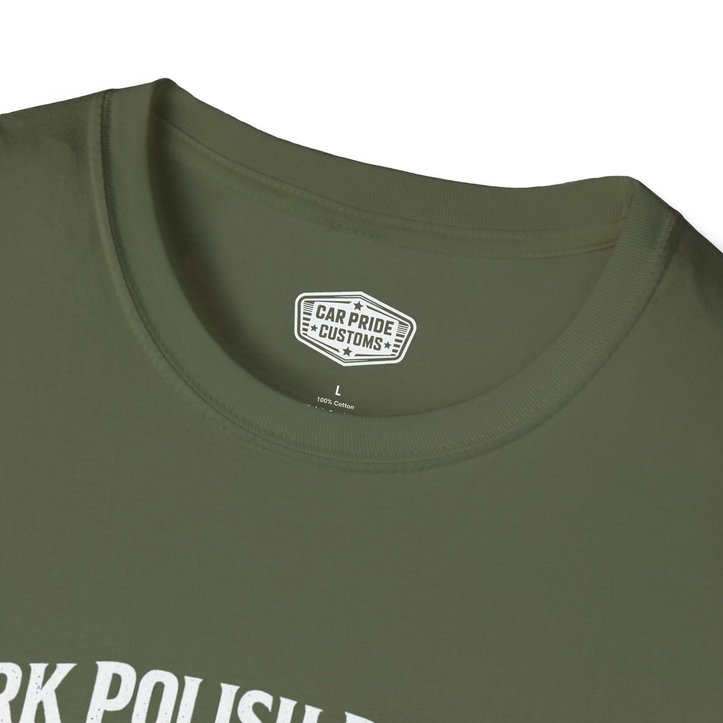 Park Polish Repeat | 1964 Chevy Impala SS T-Shirt | Funny Full-Size Muscle Show Graphic Tee | Impala Shirt