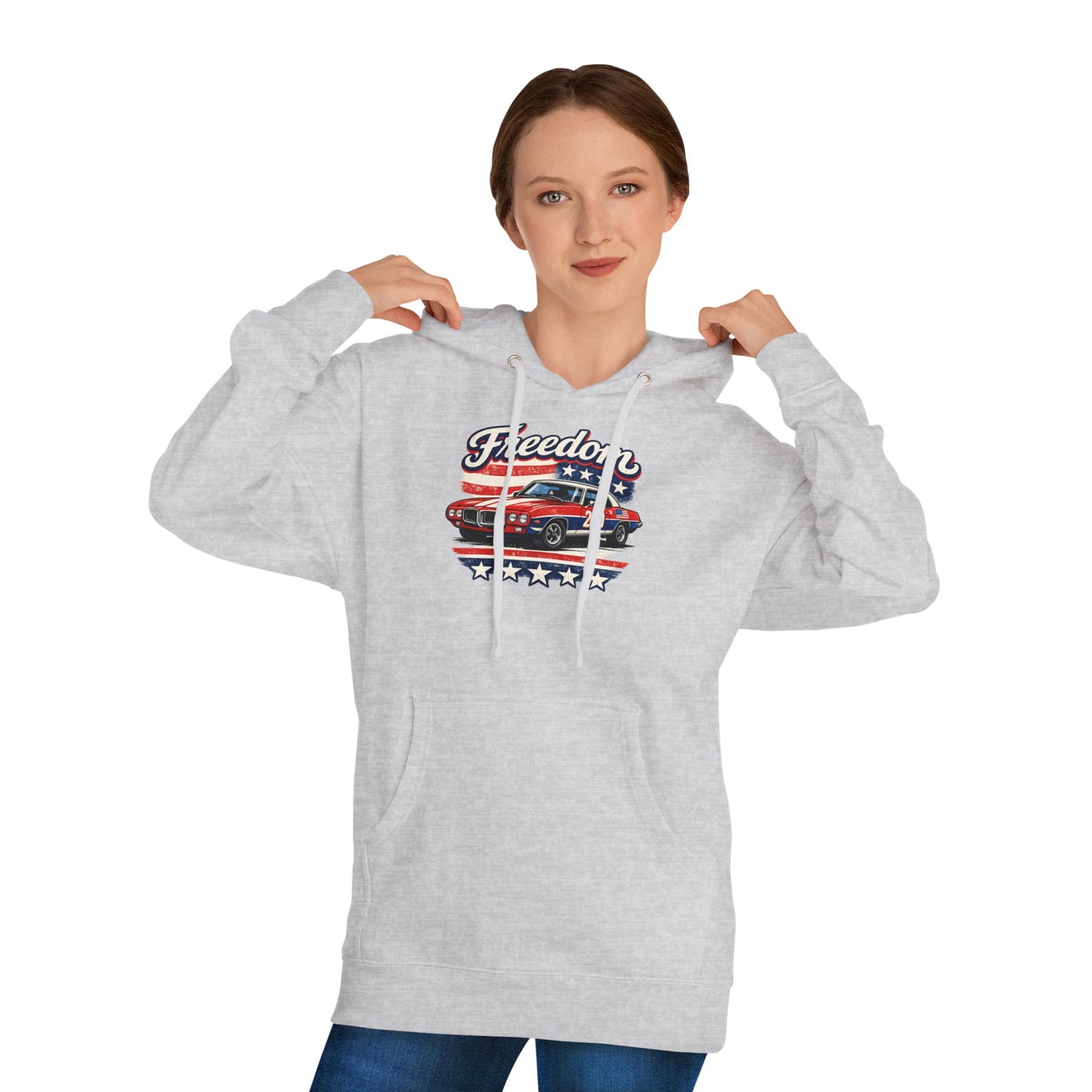 Freedom Classic Firebird 250 Patriotic American Muscle Car Hoodie| Fathers Day Gift | Car Enthusiast Hoodie