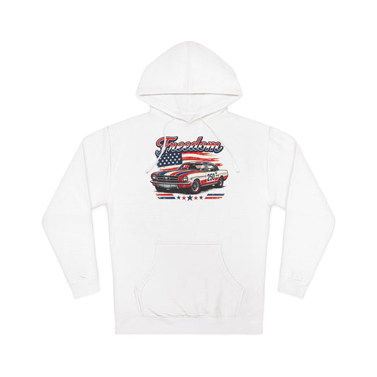 Freedom Classic Mustang 250 Patriotic American Muscle Car Hoodie| Fathers Day Gift | Car Enthusiast Hoodie