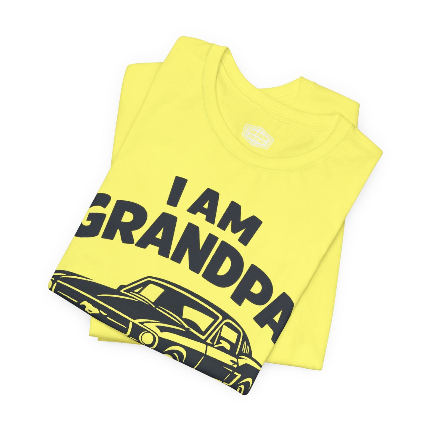 Funny Car T-Shirt | Classic Car Grandpa T-Shirt| Grandpa Car Lover Gift | 1968 Ford Mustang | I am Grandpa