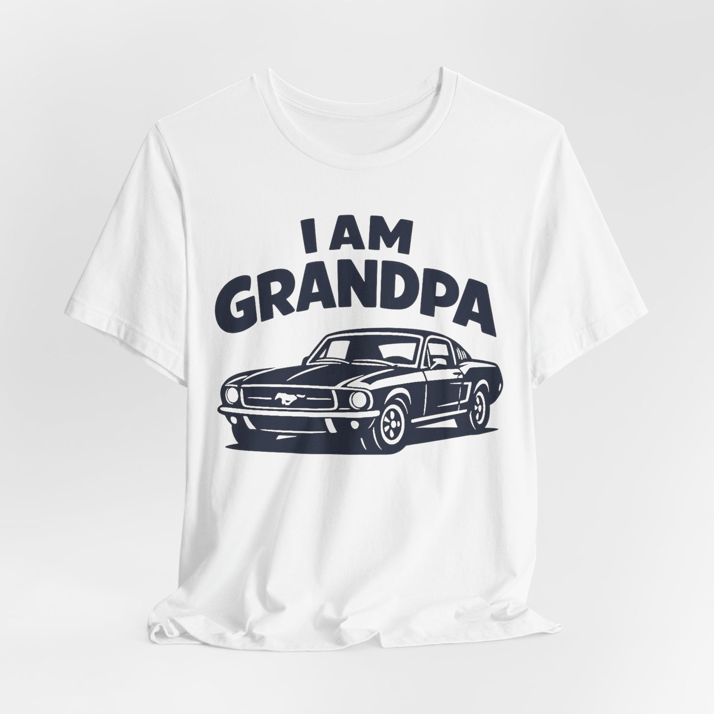Funny Car T-Shirt | Classic Car Grandpa T-Shirt| Grandpa Car Lover Gift | 1968 Ford Mustang | I am Grandpa