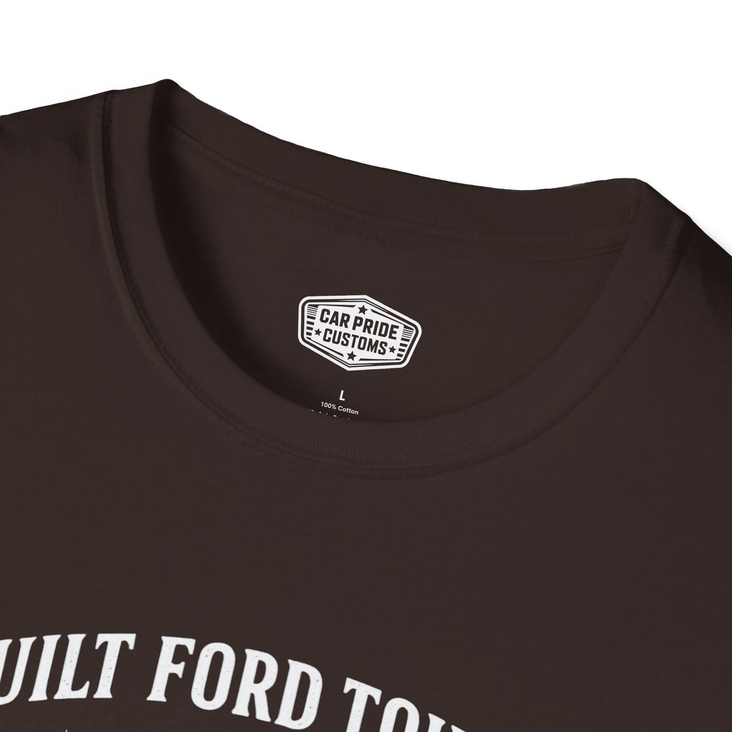 Ford Truck Line Evolution T-Shirt | Built Ford Tough Pickup Graphic Tee | Classic Ford Shirt for Truck Guys