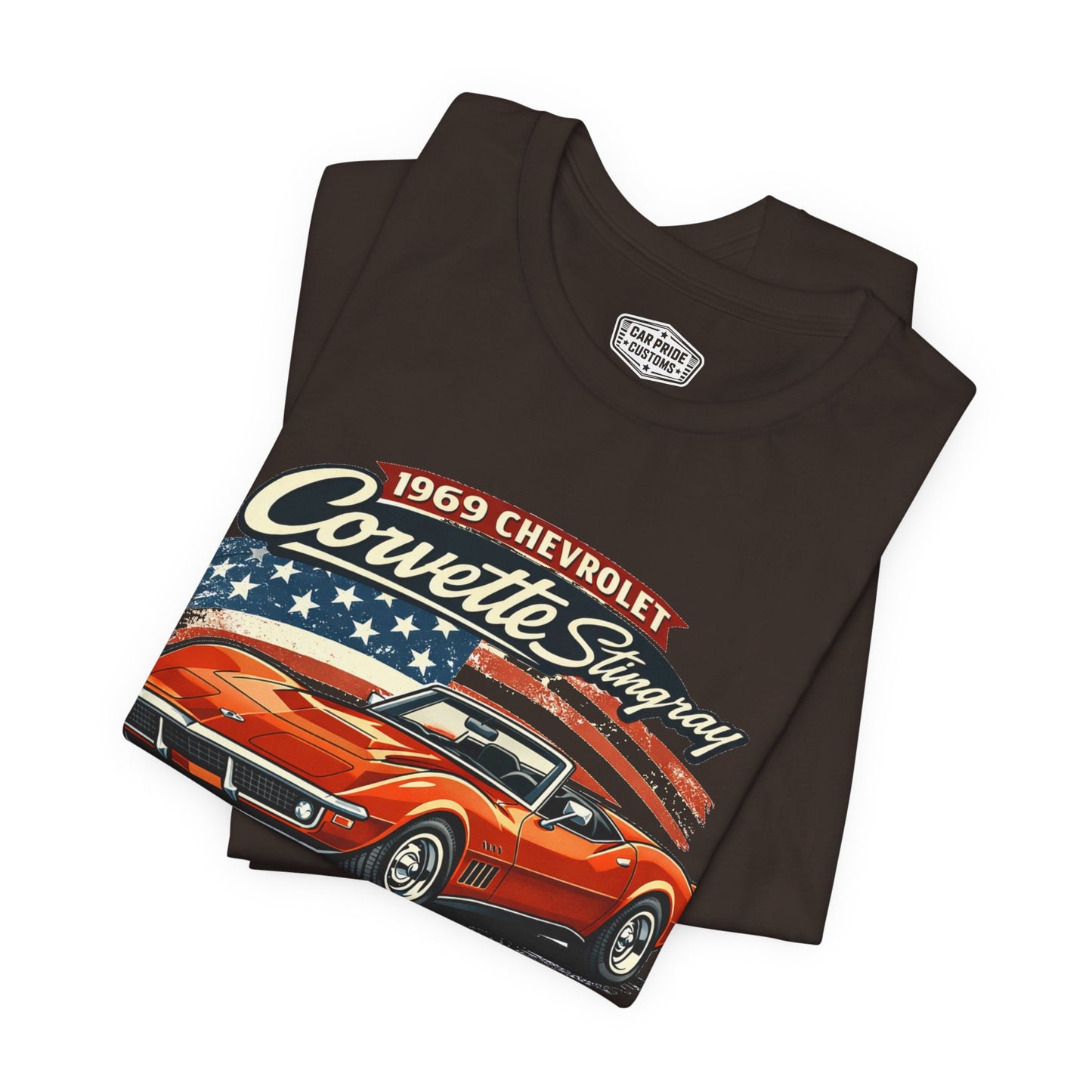 1969 Chevrolet Corvette Stingray Convertible Burnt Orange Pride - Premium Tee