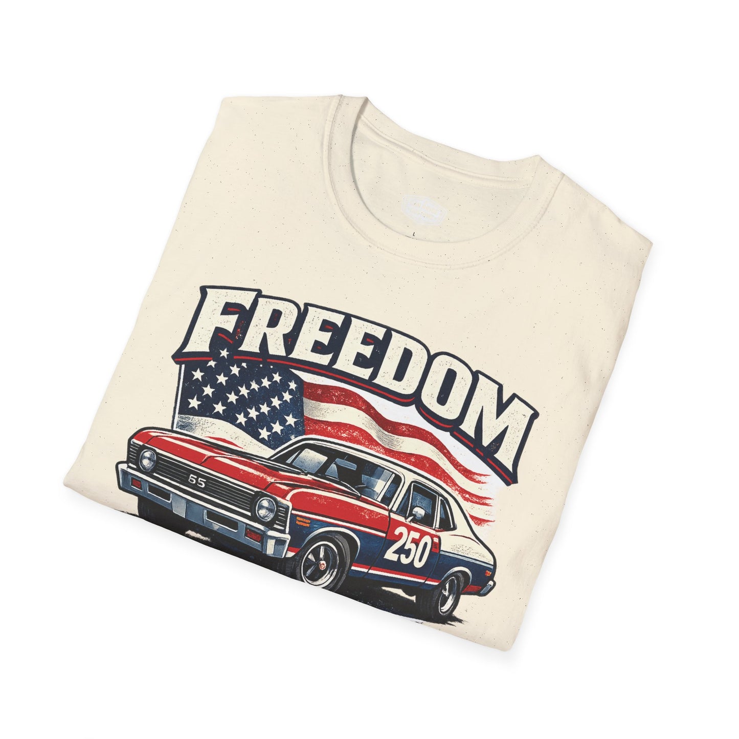 Freedom Nova 250 Patriotic American Muscle Car T-Shirt | Fathers Day Gift | Car Enthusiast Tee