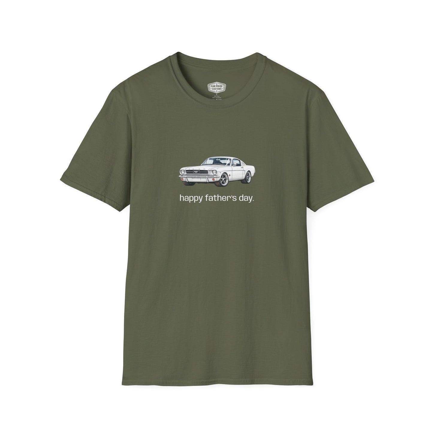 1965 Ford Mustang Happy Father’s Day T-Shirt | Classic Mustang Tee | Personalized Dad Car Shirt