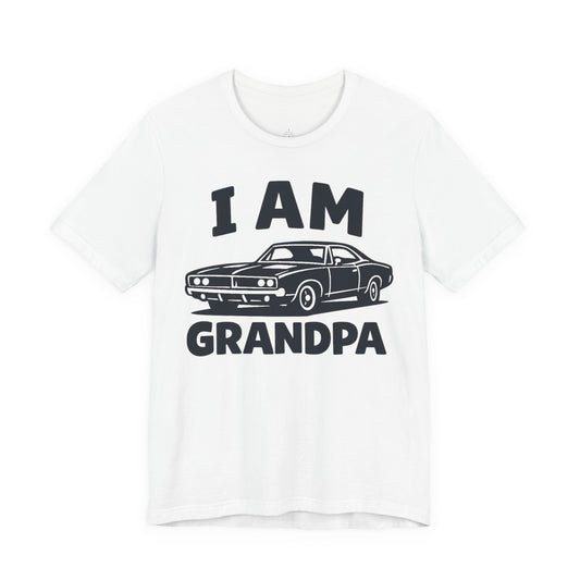 Funny Car T-Shirt | Classic Car Grandpa T-Shirt| Grandpa Car Lover Gift | 1968 Dodge Charger | I am Grandpa