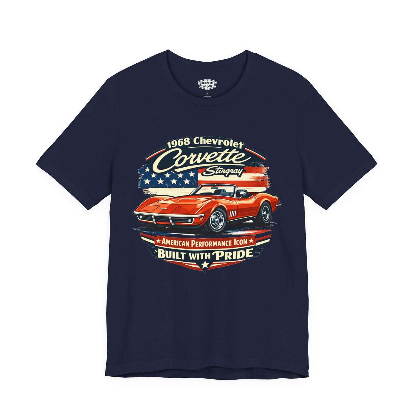 1968 Chevrolet Corvette Convertible Pride - Premium Tee