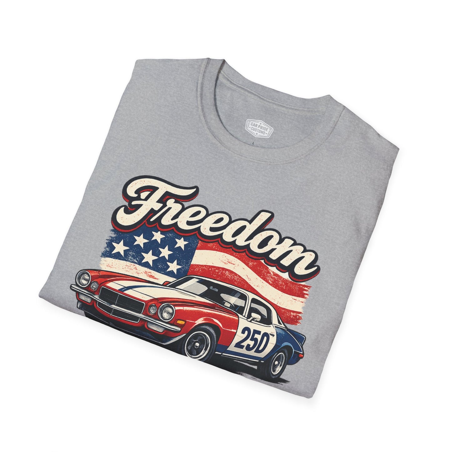Freedom Trans AM 250 Patriotic American Muscle Car T-Shirt | Fathers Day Gift | Car Enthusiast Tee