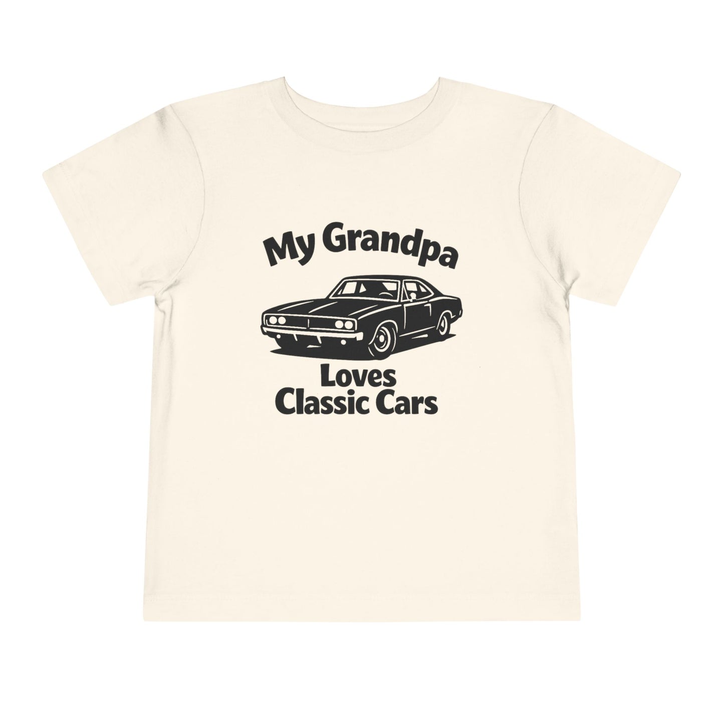 Funny Car T-Shirt | Classic Car Toddler T-Shirt| Grandpa Car Lover Gift | 1968 Dodge Charger | Grandpa Likes Cars