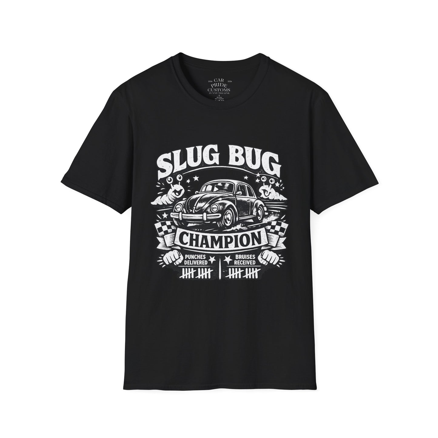 Slug Bug Champion | Funny Car Lover T-Shirt | Fathers Day Gift for Dad | Hot Rod | Car Lover Gift