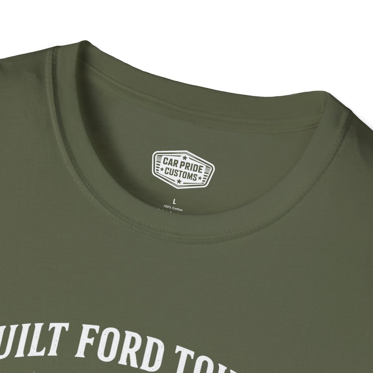 Ford Truck Line Evolution T-Shirt | Built Ford Tough Pickup Graphic Tee | Classic Ford Shirt for Truck Guys