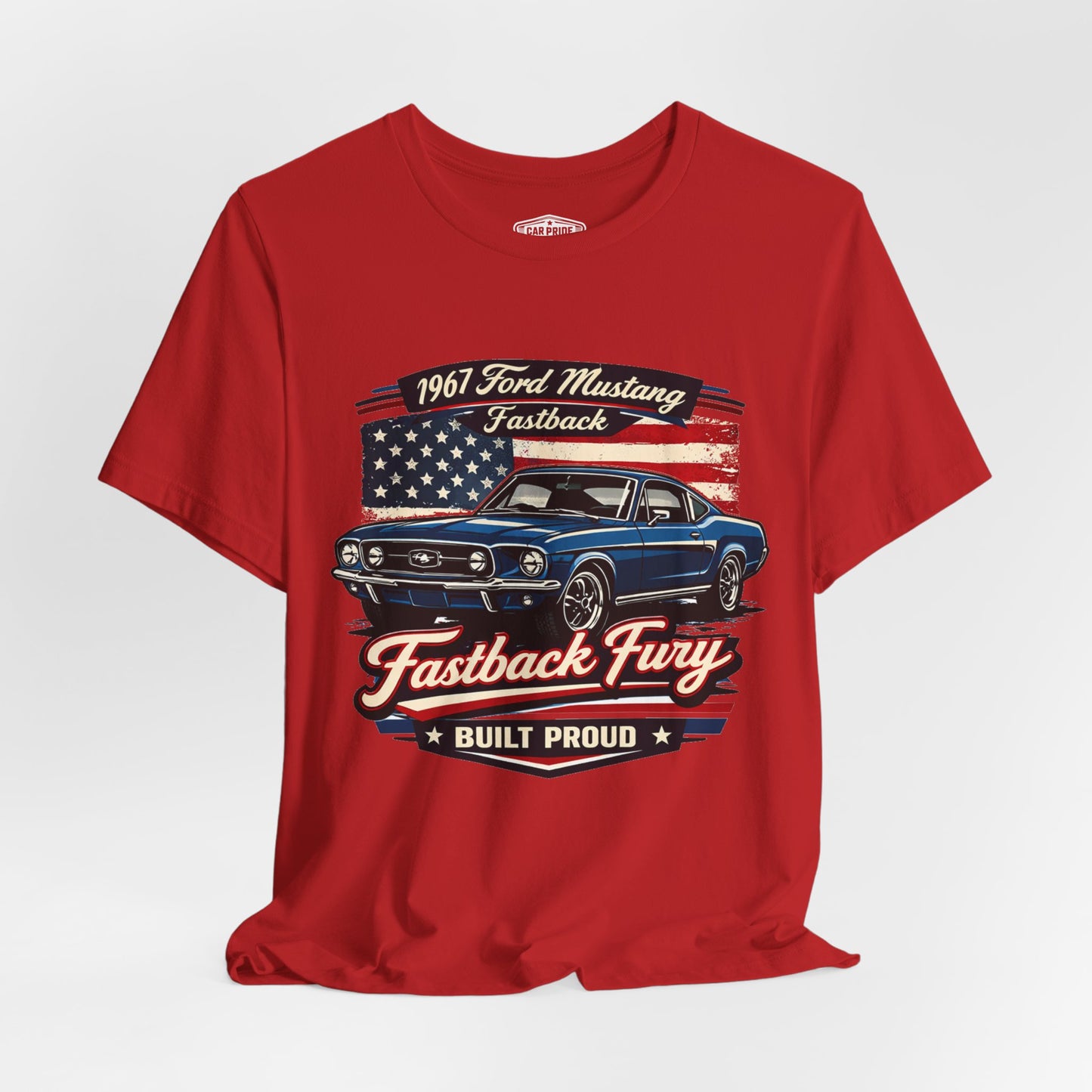1967 Ford Mustang Fastback Pride - Premium Tee