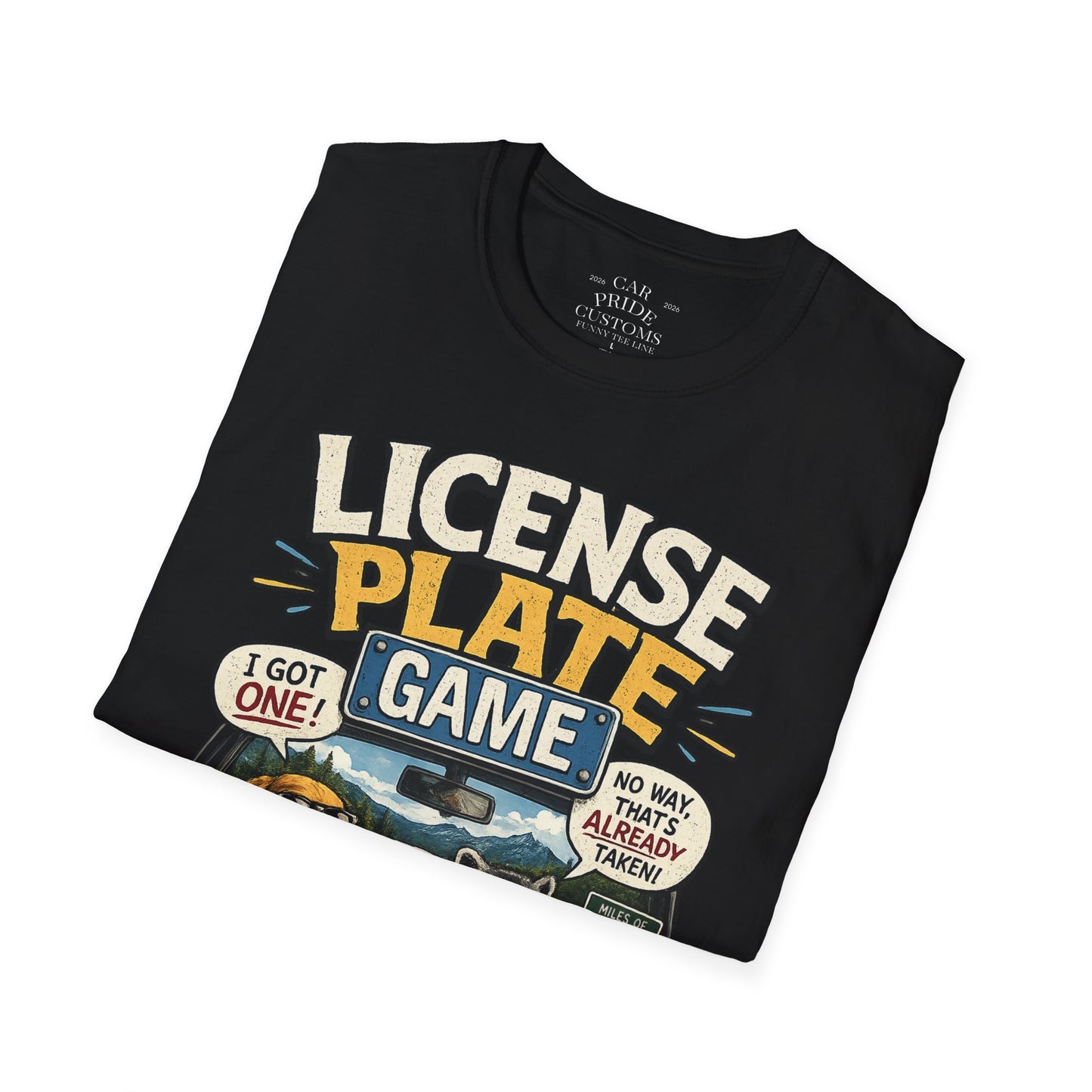 License Plate Game | Funny Car Lover T-Shirt | Fathers Day Gift for Dad | Hot Rod | Car Lover Gift