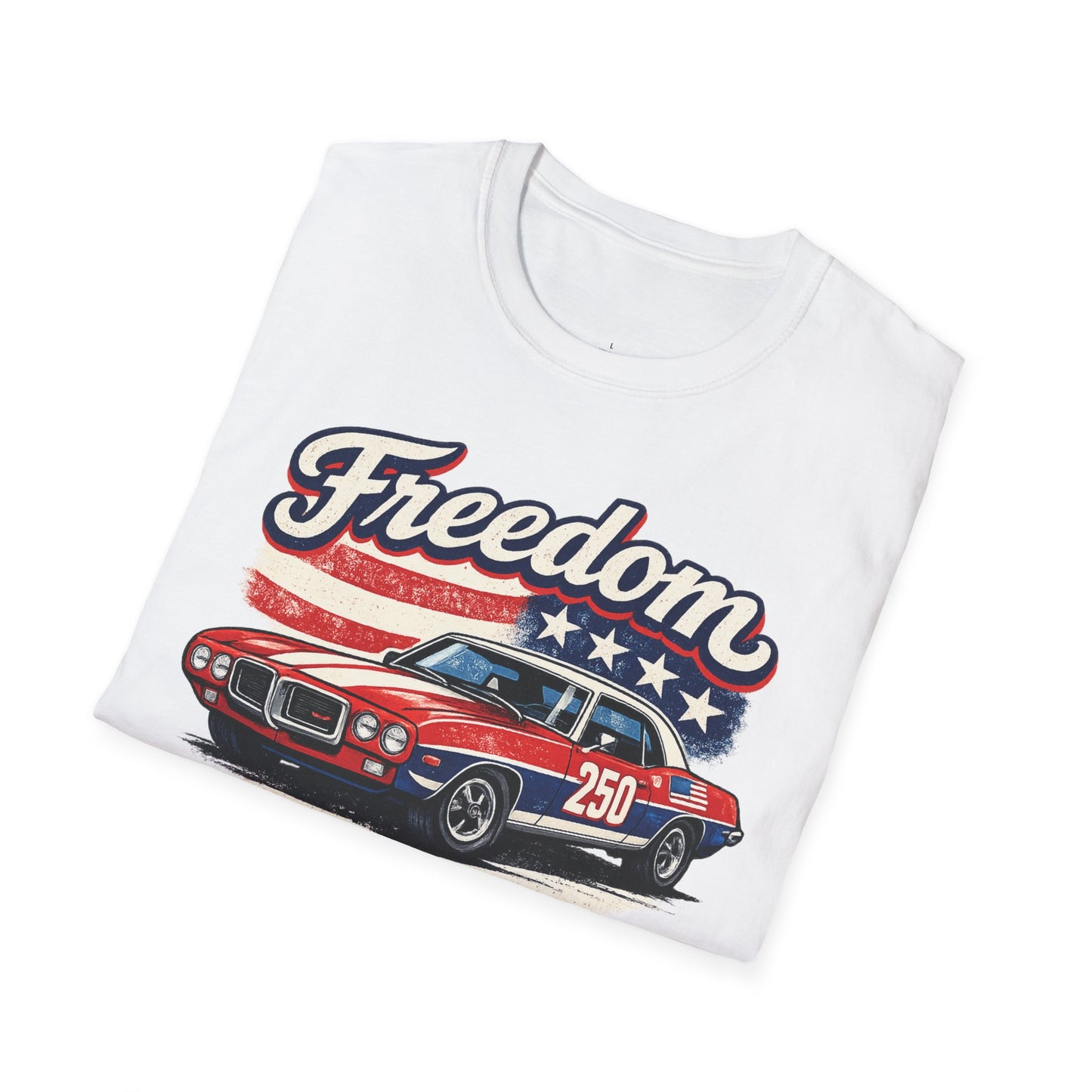 Freedom Firebird 250 Patriotic American Muscle Car T-Shirt | Fathers Day Gift | Car Enthusiast Tee