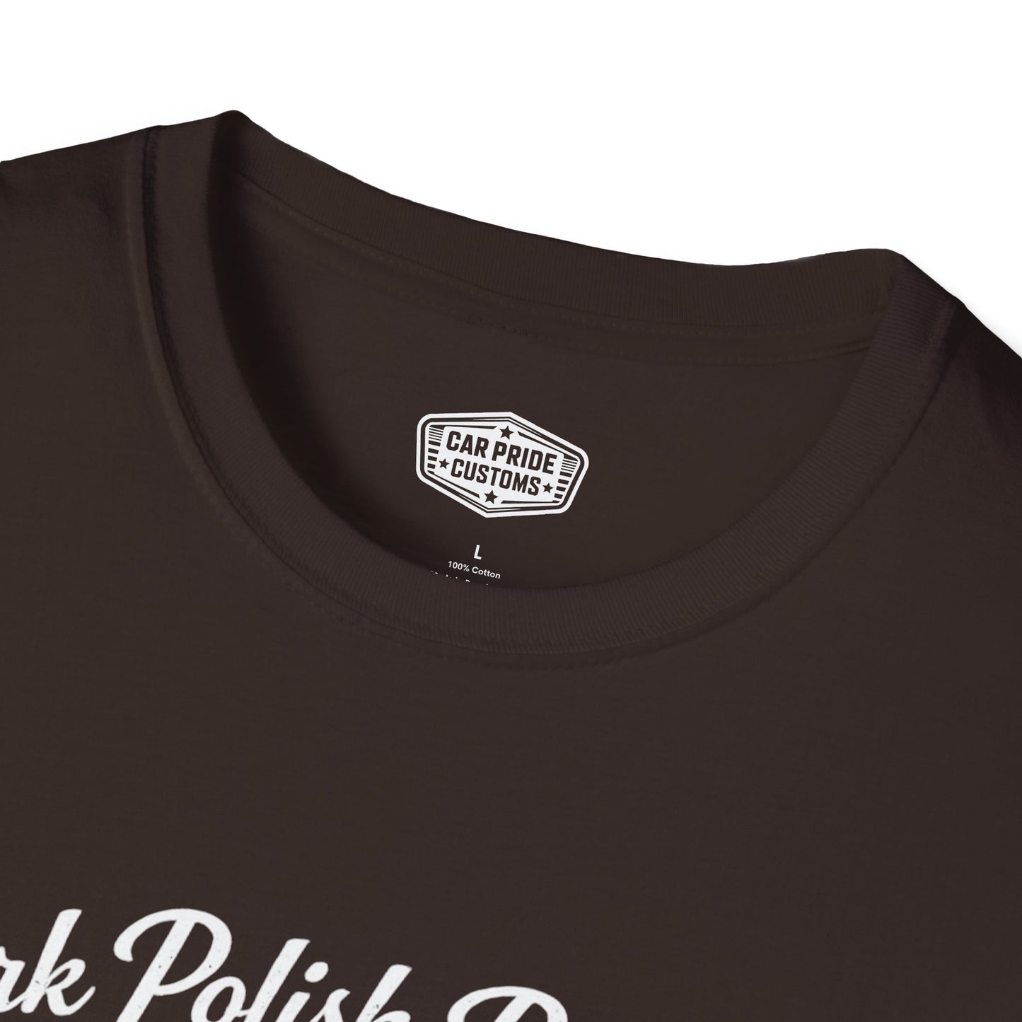 Park Polish Repeat | 1970 Dodge Challenger T-Shirt | Funny Mopar Muscle Car Show Graphic Tee | Challenger Shirt