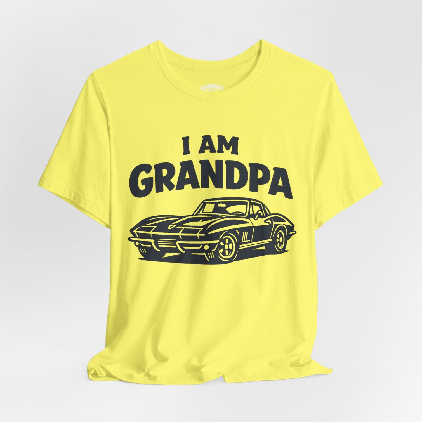 Funny Car T-Shirt | Classic Car Grandpa T-Shirt| Grandpa Car Lover Gift | 1967 Chevrolet Corvette | I am Grandpa