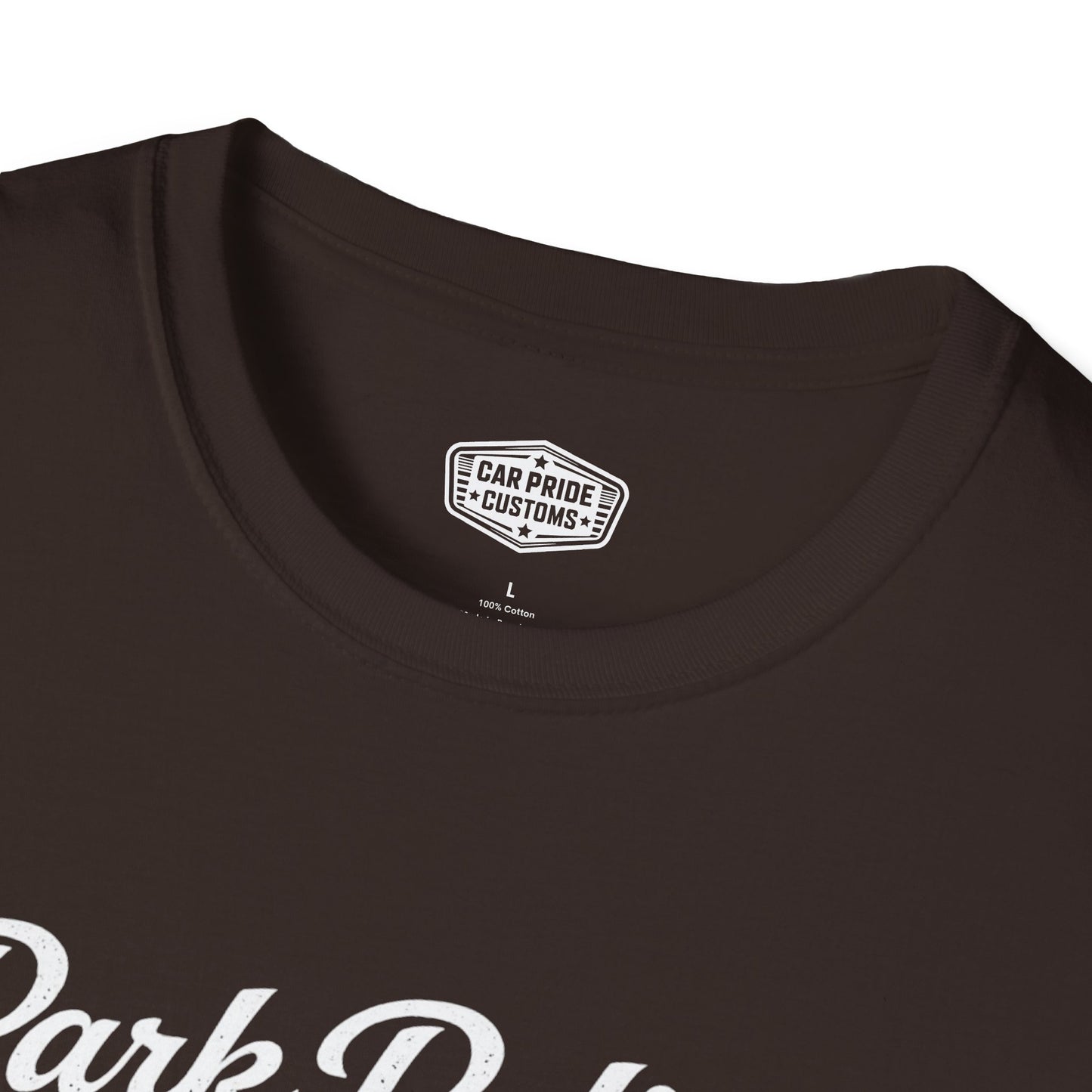 Park Polish Repeat | 1968 Ford Mustang Mach 1 T-Shirt | Funny Car Show Ready Graphic Tee | Classic Mustang Shirt
