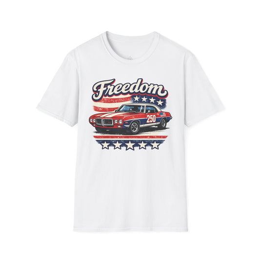 Freedom Firebird 250 Patriotic American Muscle Car T-Shirt | Fathers Day Gift | Car Enthusiast Tee