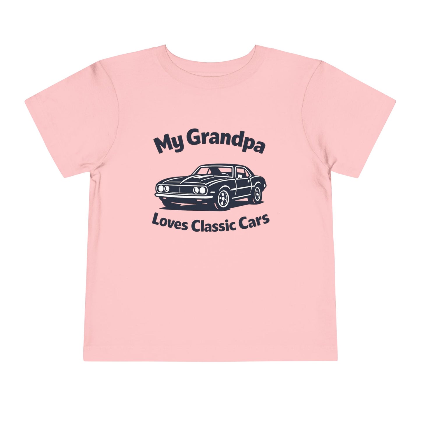 Funny Car T-Shirt | Classic Car Toddler T-Shirt| Grandpa Car Lover Gift | 1968 Chevrolet Camaro | Grandpa Likes Cars