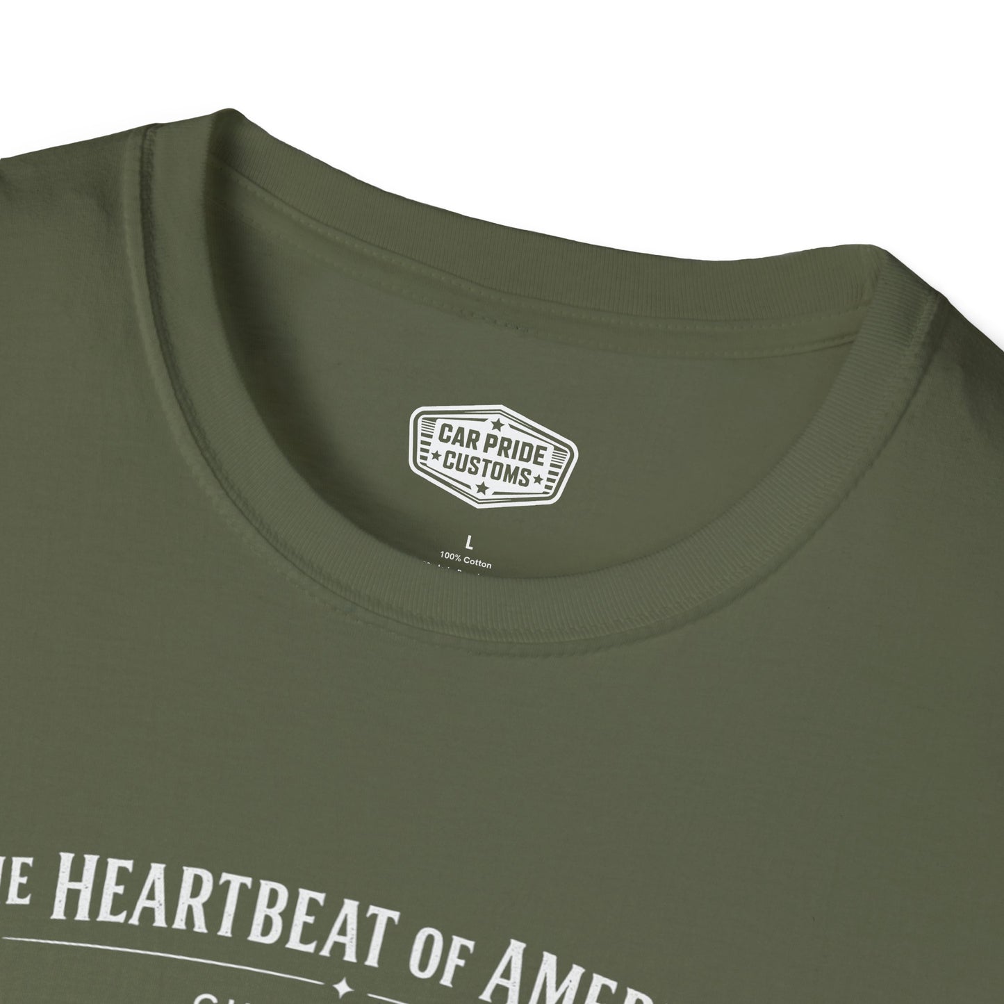 Chevy Camaro Evolution T-Shirt | Heartbeat of America Camaro Graphic Tee | Classic Chevrolet Muscle Car Shirt