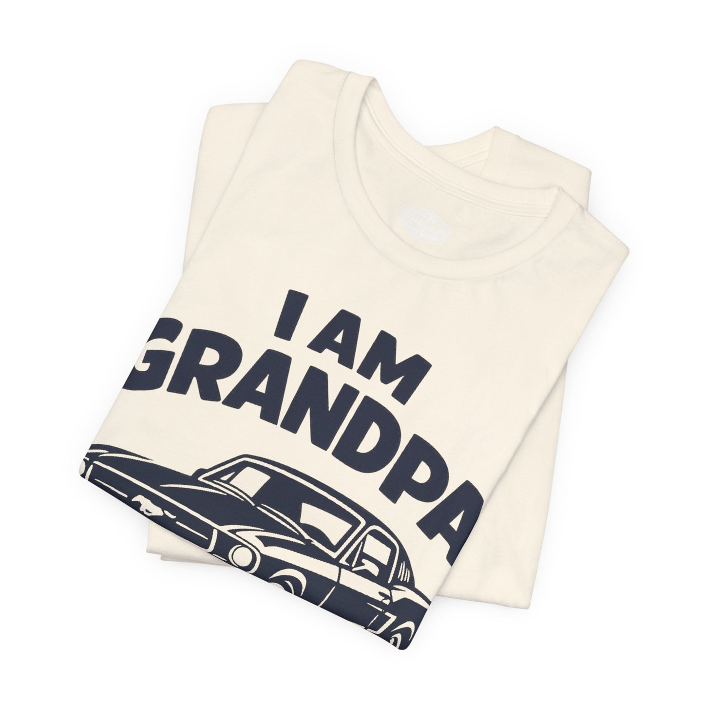 Funny Car T-Shirt | Classic Car Grandpa T-Shirt| Grandpa Car Lover Gift | 1968 Ford Mustang | I am Grandpa