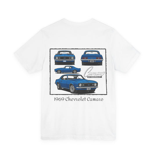 1969 Chevrolet Camaro Blue Stock - Premium Tee