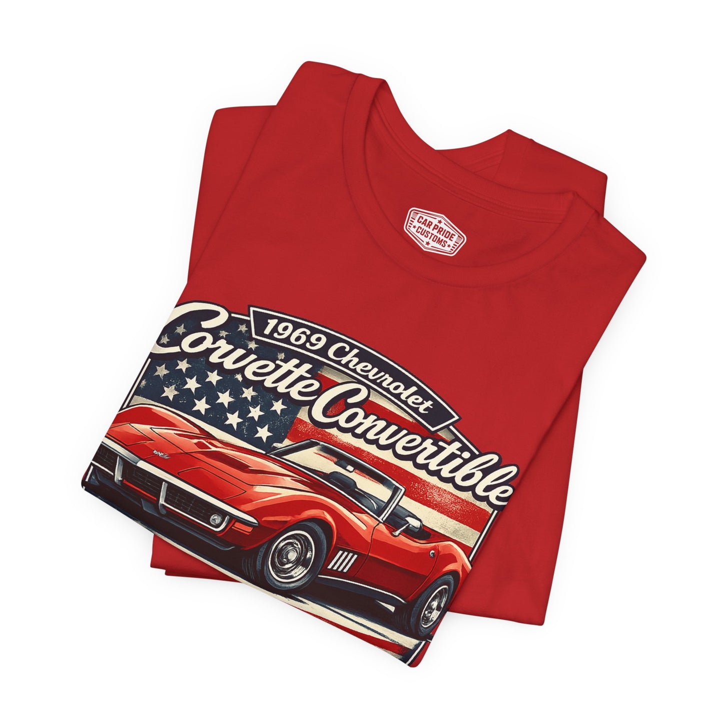 1969 Chevrolet Corvette Convertible Red Pride - Premium Tee