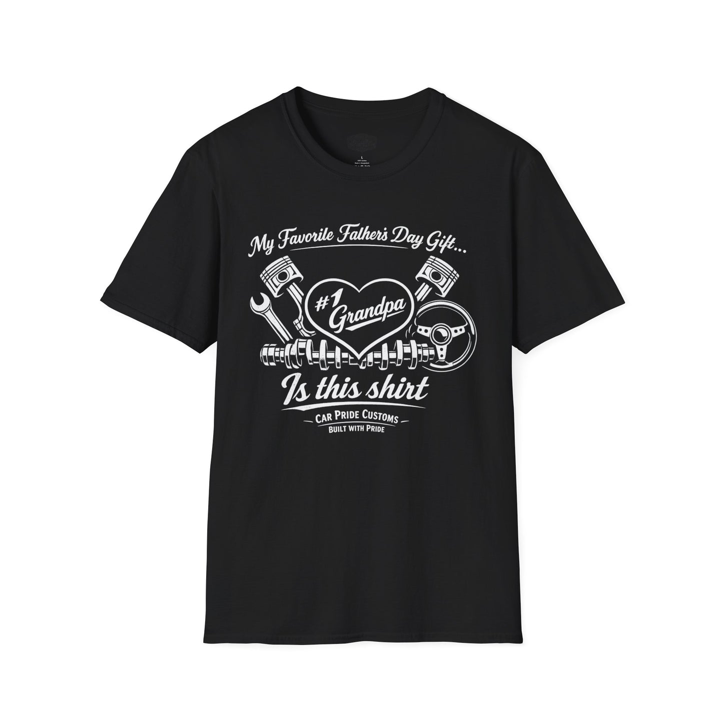#1 Grandpa Car Shirt | Father’s Day Gift Is This Shirt | Funny Dad Car Shirt | Car Guy Gift | Automotive Tee
