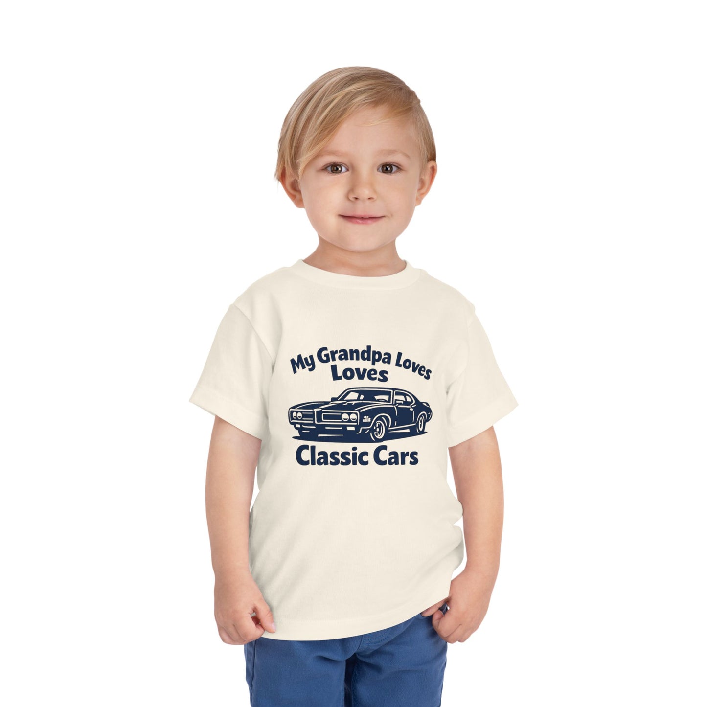 Funny Car T-Shirt | Classic Car Toddler T-Shirt| Grandpa Car Lover Gift | 1969 Pontiac GTO | Grandpa Likes Cars