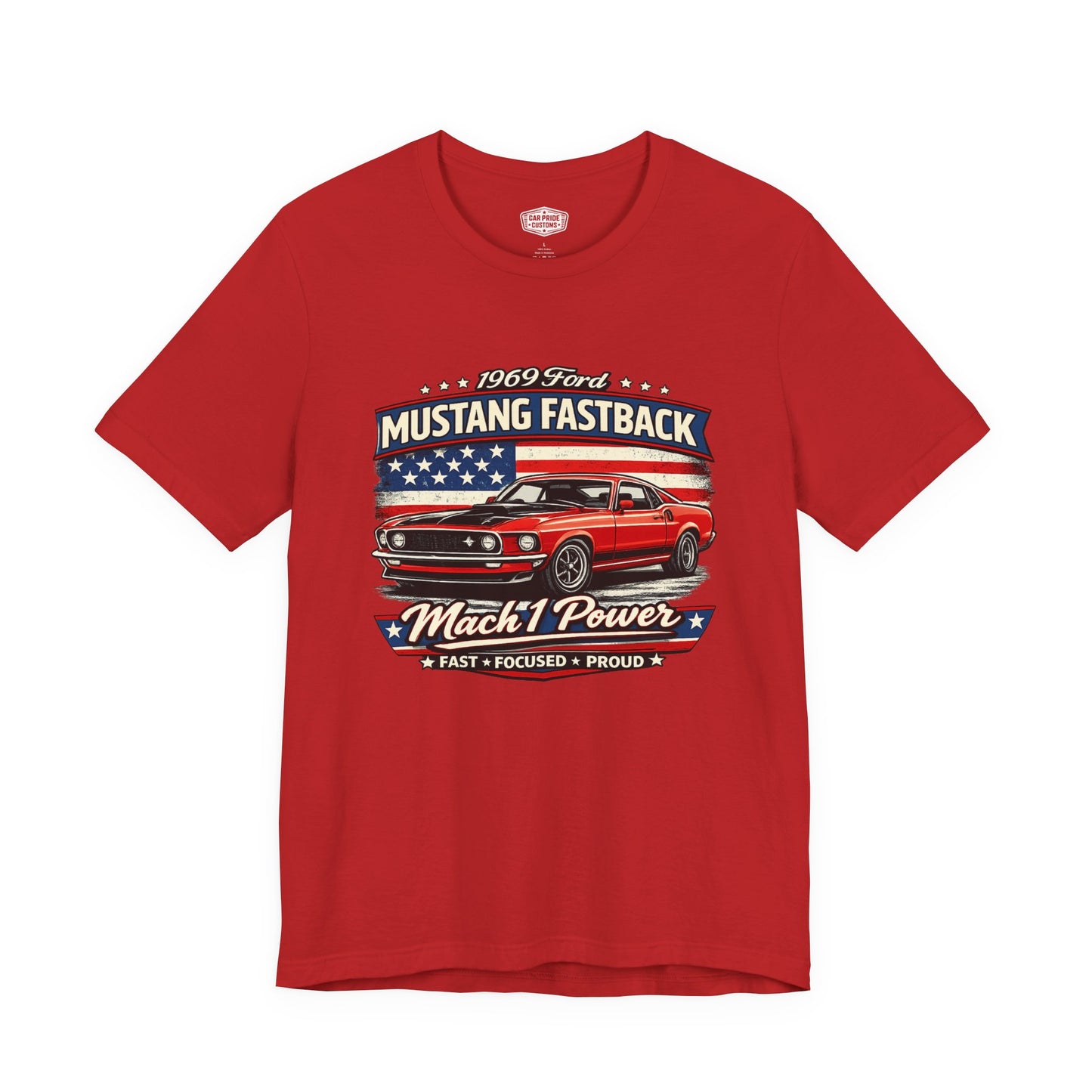1969 Ford Mustang Fastback Mach 1 Pride - Premium Tee