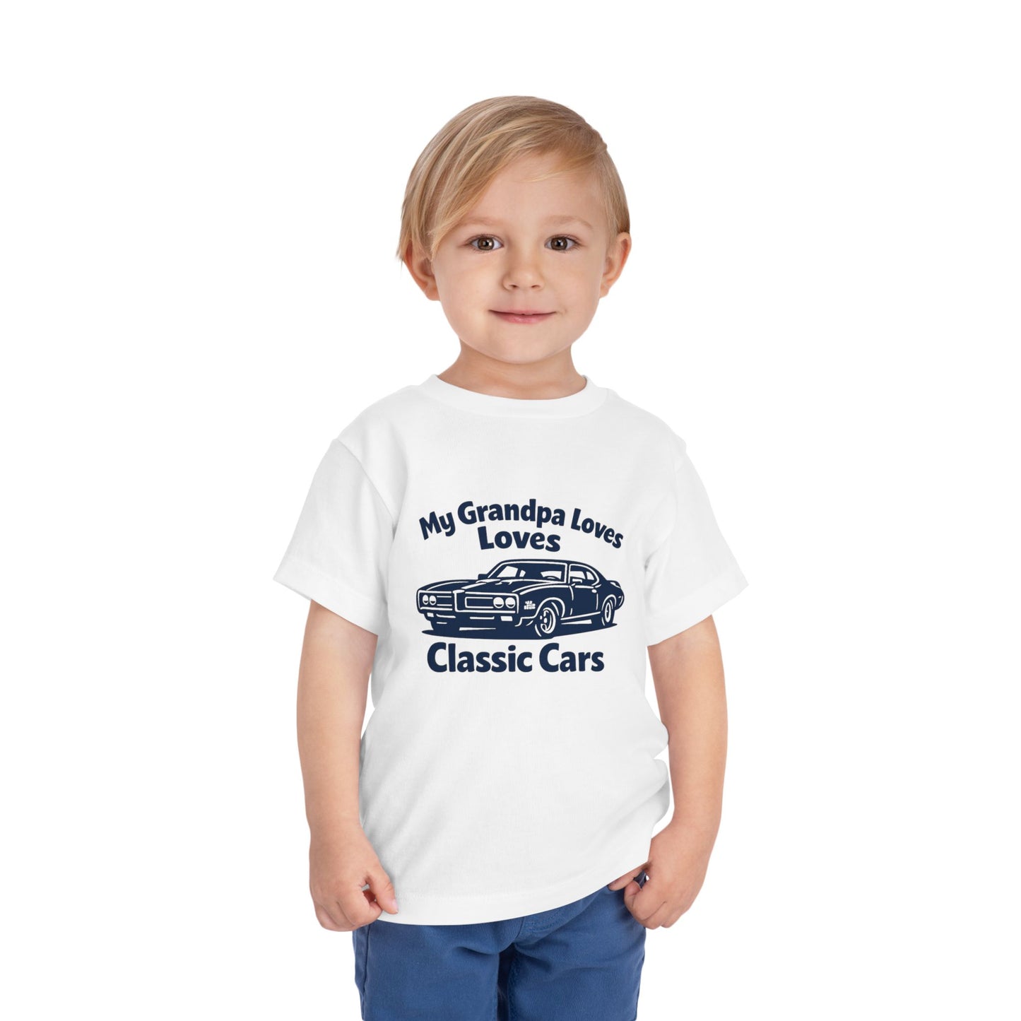 Funny Car T-Shirt | Classic Car Toddler T-Shirt| Grandpa Car Lover Gift | 1969 Pontiac GTO | Grandpa Likes Cars