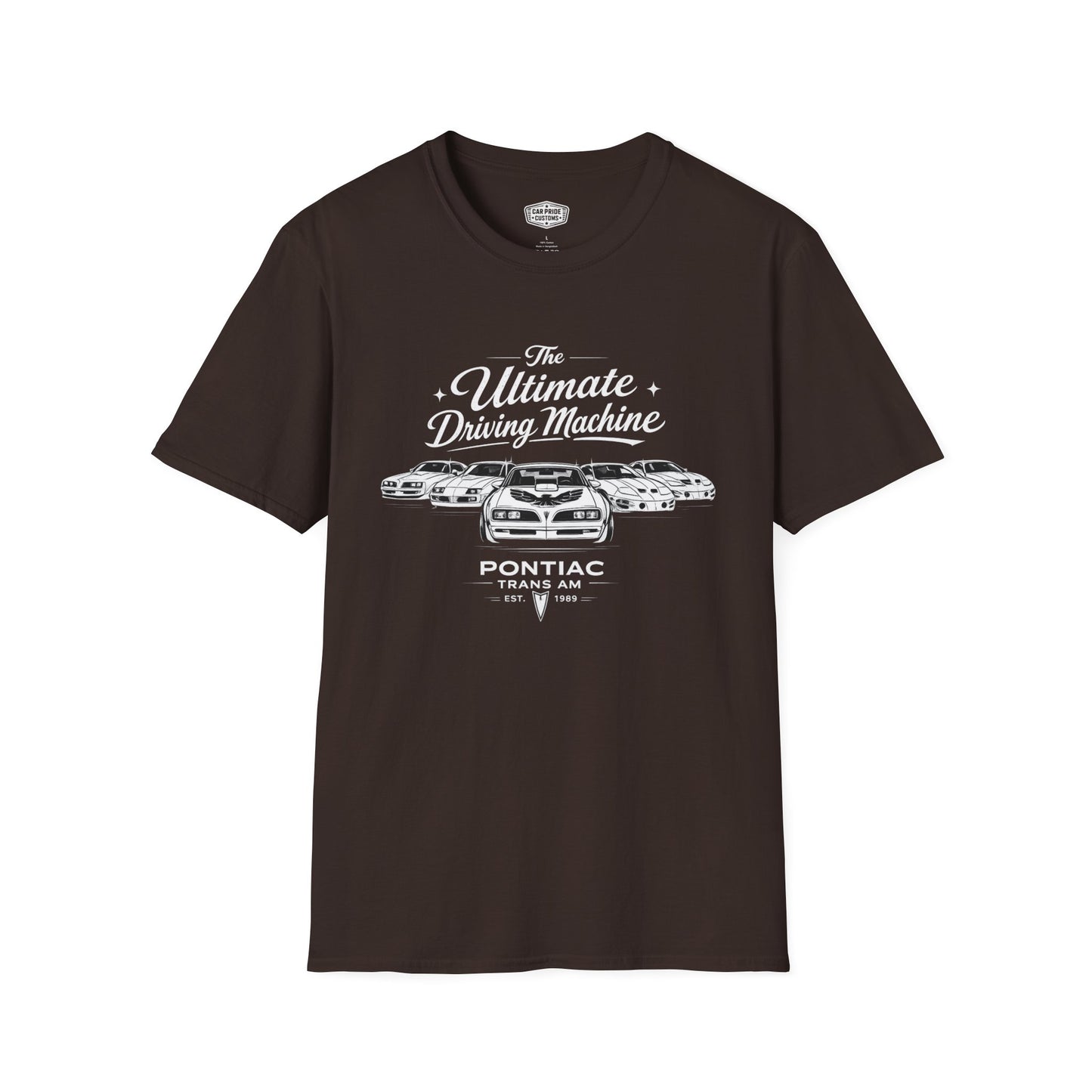 Pontiac Trans Am Evolution T-Shirt | Ultimate Driving Machine Muscle Car Graphic Tee | Vintage Pontiac Shirt
