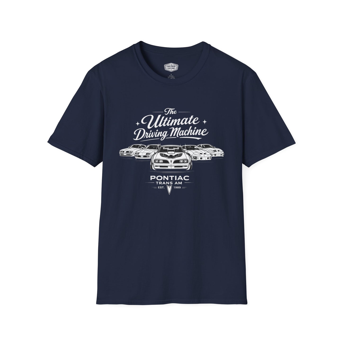 Pontiac Trans Am Evolution T-Shirt | Ultimate Driving Machine Muscle Car Graphic Tee | Vintage Pontiac Shirt