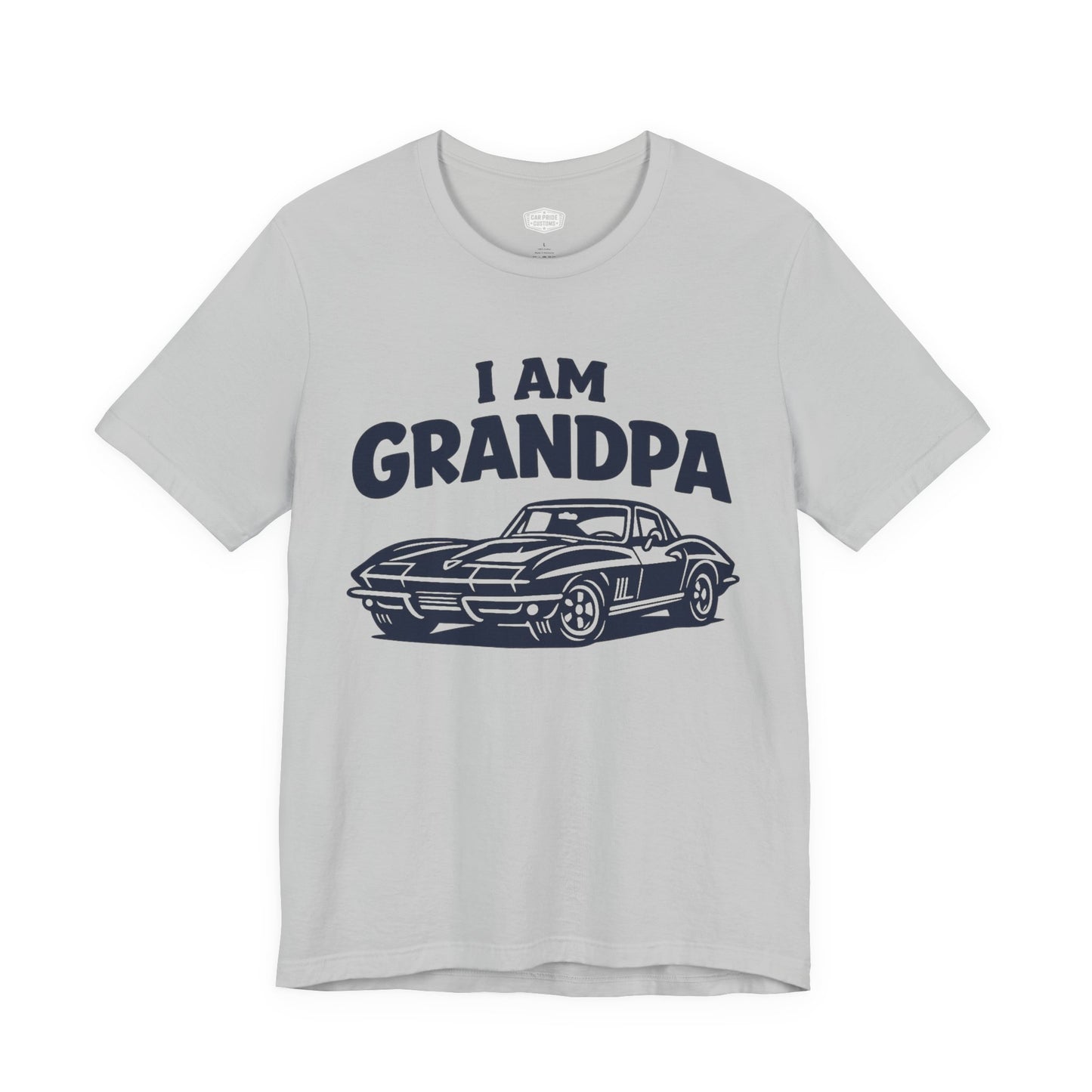 Funny Car T-Shirt | Classic Car Grandpa T-Shirt| Grandpa Car Lover Gift | 1967 Chevrolet Corvette | I am Grandpa